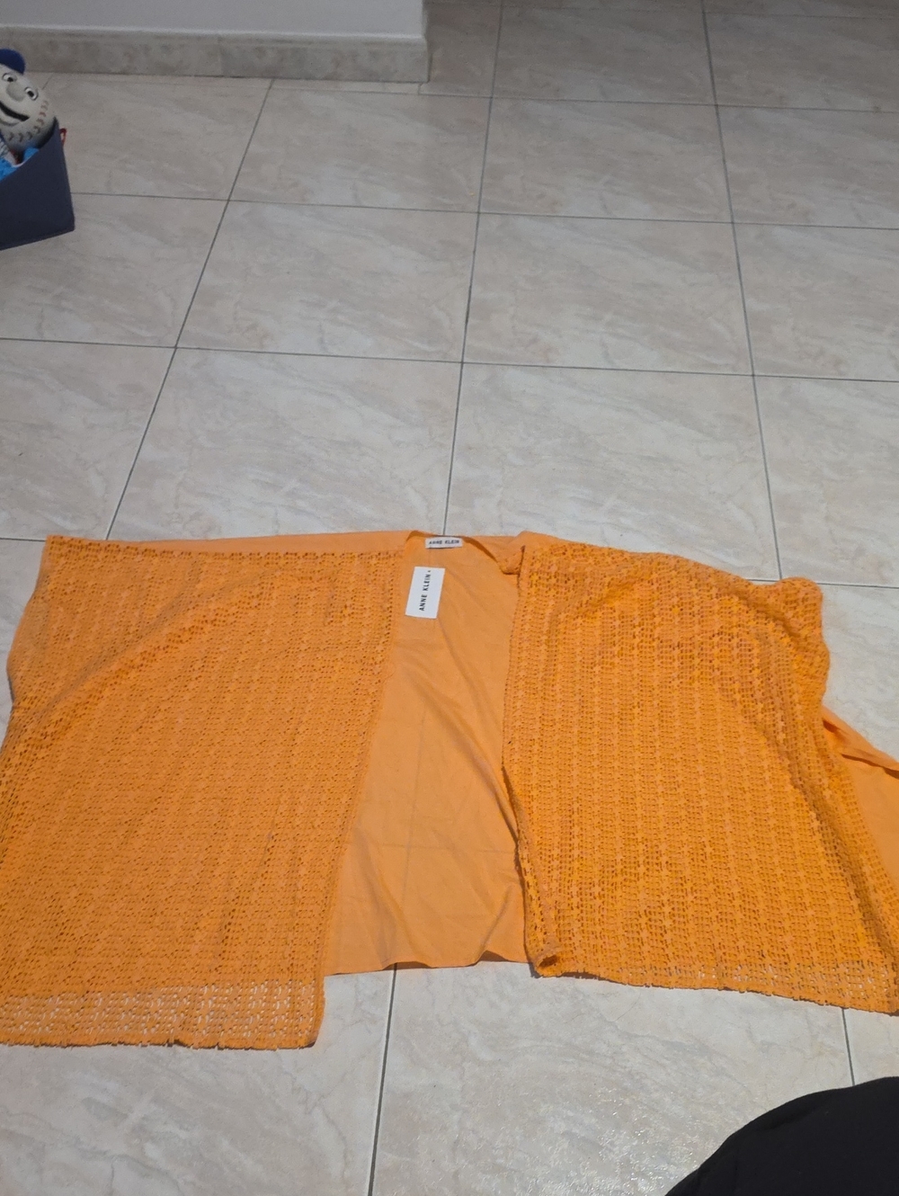 Orange Crochet Shawl